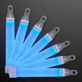 4" Blue Mini Glow Sticks with Lanyard - Blank